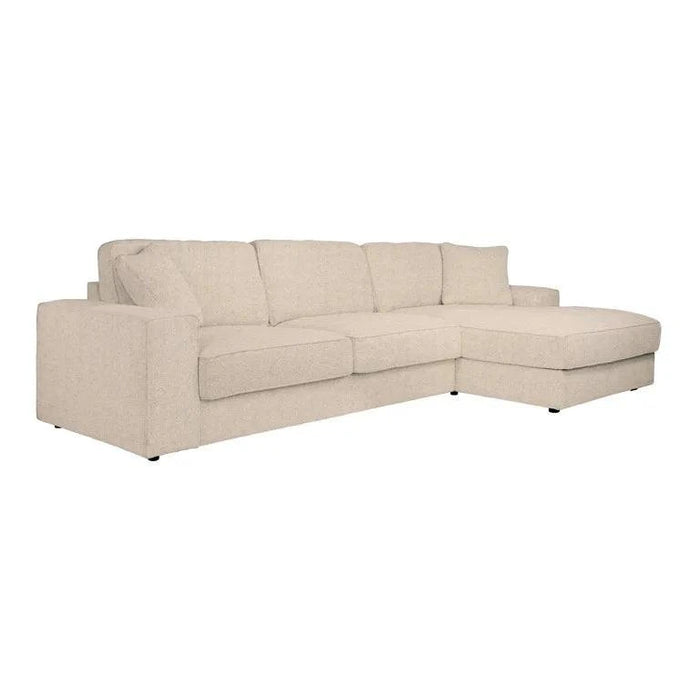 Sofa Santos 2,5-seater + lounge right beige niagara (Niagara 902 beige