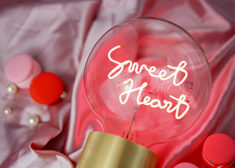 Dekorative Lampe „Sweet Heart“ – verkabelt