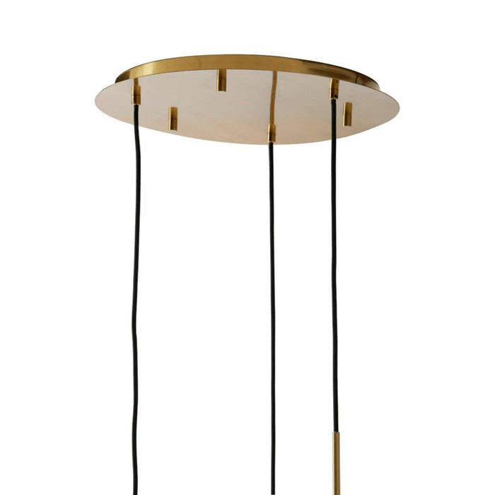 Hanglamp Mayson glas goud-helder+goud