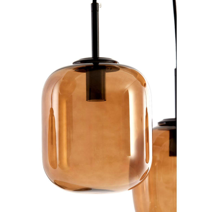 Hanglamp Mezza glas bruin