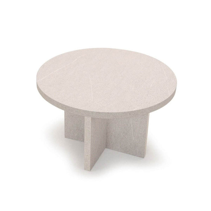 Ronde Salontafel Celine 60cm, kleur grijs natuursteen