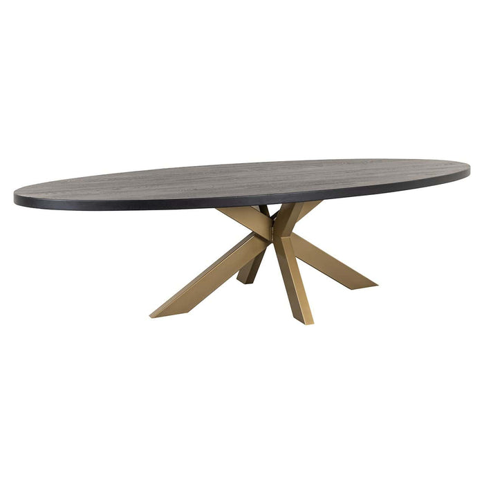 Eettafel Watson 235 incl. spinpoot goud Black