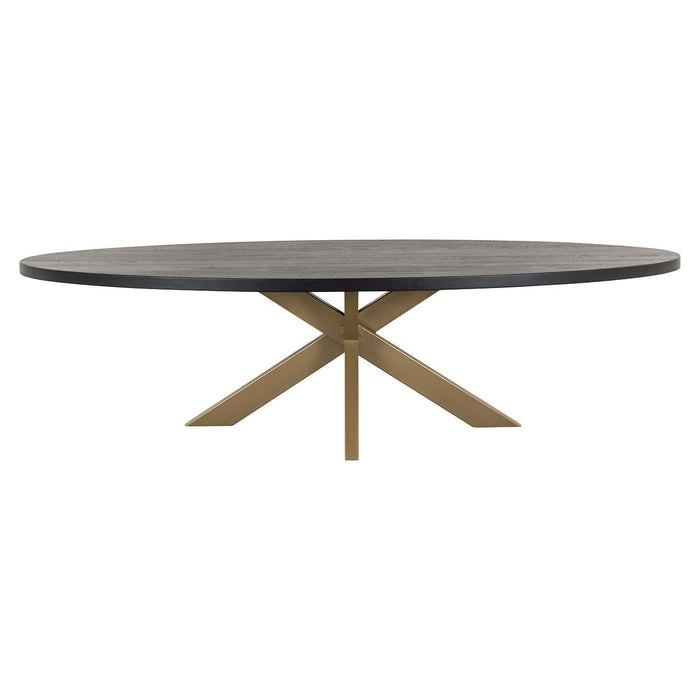 Eettafel Watson 235 incl. spinpoot goud Black