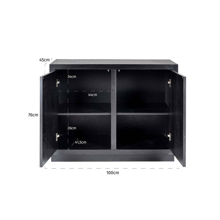 Dressoir Oakura 2-deuren (Black)