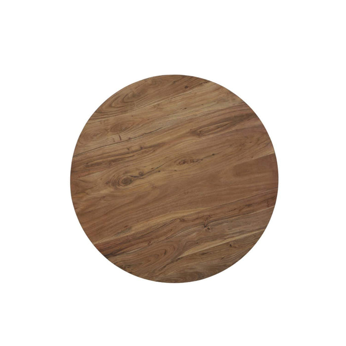 Eettafel Bibioca acacia hout-zwart L