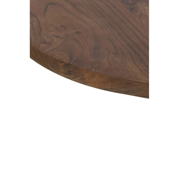 Eettafel Bibioca acacia hout-zwart L