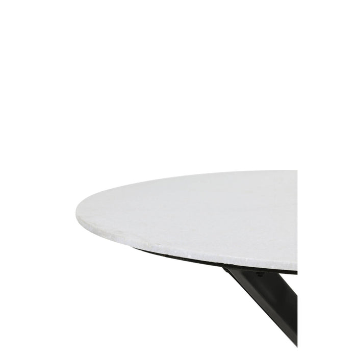 Eettafel Tomochi marmer wit-zwart