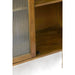 Kast Mocu glas+hout olie bruin L