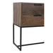 Side table Meave hout mat donker bruin