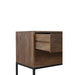 Side table Meave hout mat donker bruin