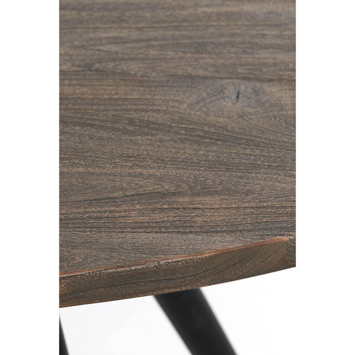 Eettafel Turi acacia hout donker bruin-zwart