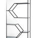 Kast open Aino smoke glas+mat zwart