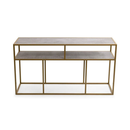 Stalux Side-table 'Teun' 150cm, kleur goud / beton