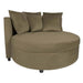 Fayen Velvet zand fauteuil half rond KD