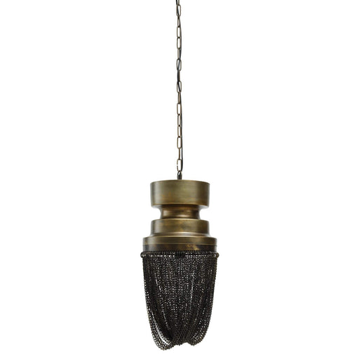 Zelivo Gold ijzeren hanglamp deco kettingen rond S