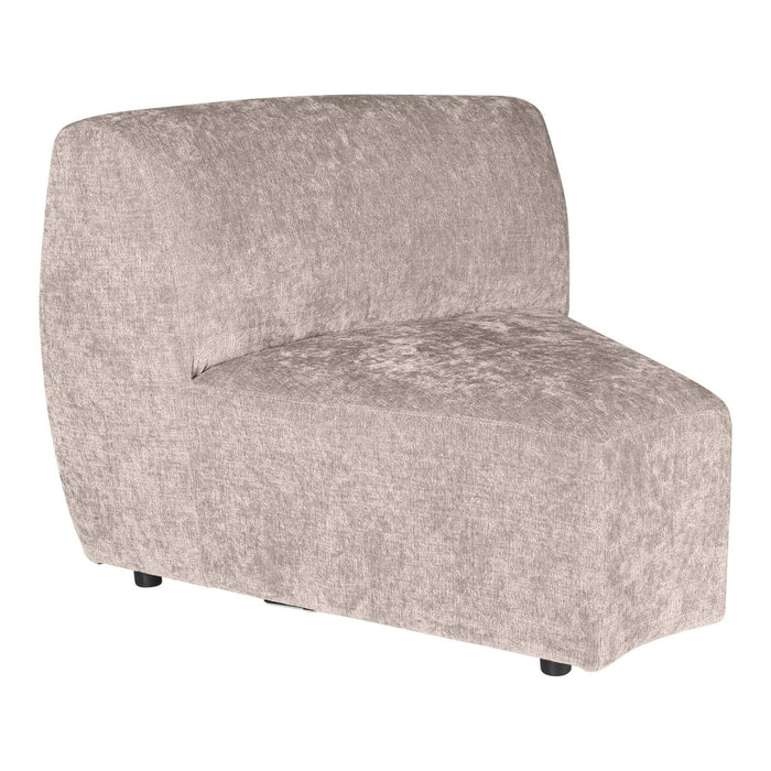 Lujo Sofa weiß 9852 Fiore Stoff Eckstück