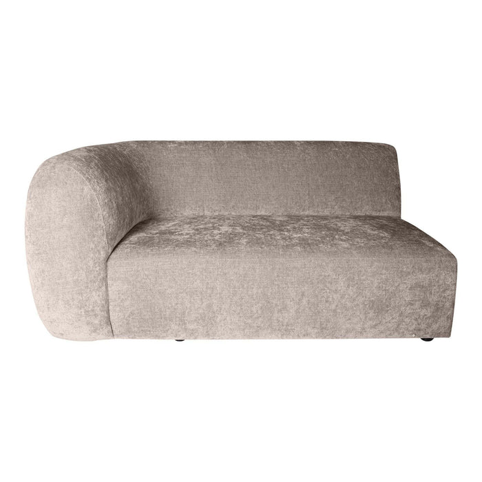 Lujo Sofa weiß 9852 Fiore Stoff 2-Sitzer Armlehne L