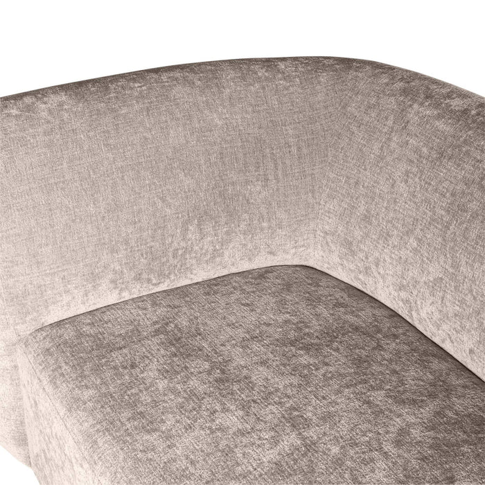 Lujo sofa white 9852 fiore fabric 2 seater arm R