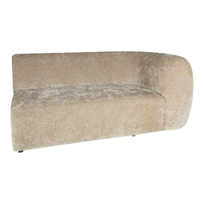 Lujo sofa cream 6051 fiore fabric 2 seater arm R