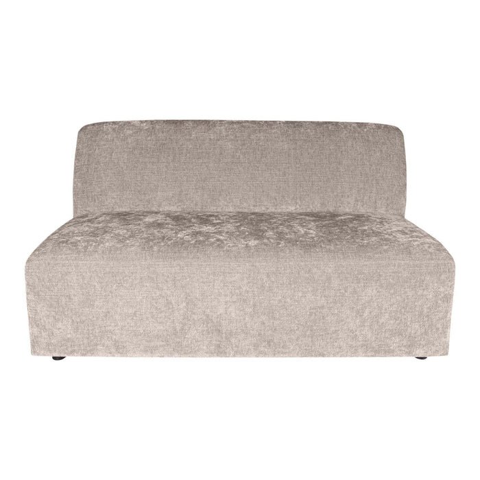 Lujo Sofa weiß 9852 Fiore Stoff 2-Sitzer-Element