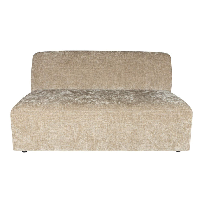 Lujo Sofa Creme 6051 Fiore Stoff 2-Sitzer-Element