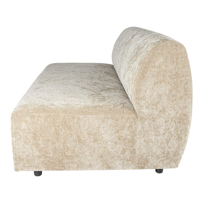 Lujo Sofa Creme 6051 Fiore Stoff 2-Sitzer-Element