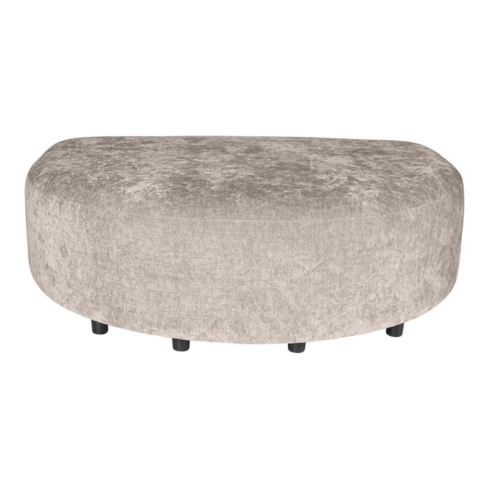 Lujo sofa white 9852 fiore fabric longchair pouf