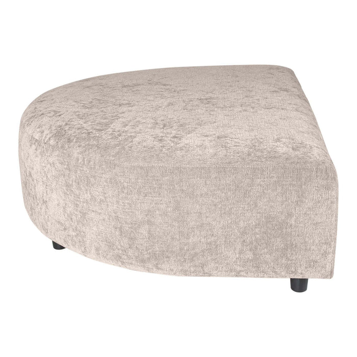 Lujo sofa white 9852 fiore fabric longchair pouf