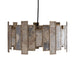 Levan Brass stone veneer hanglamp rond