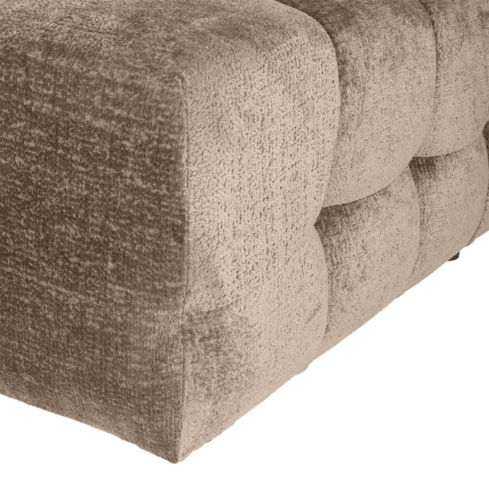 Jidde Sofa Berge 1042 Fußhocker aus beigem Stoff