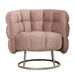 Fluffy Pink fauteuil vogue 3 antilope goud basis