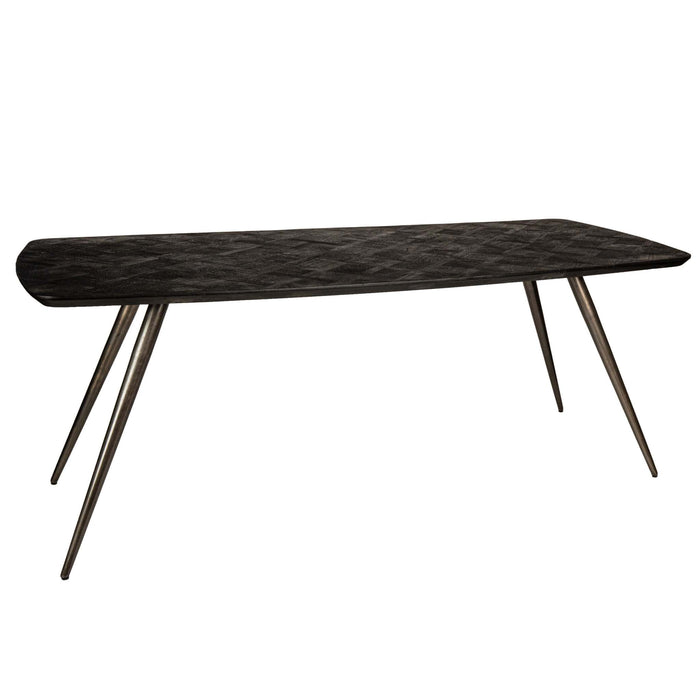 Fieron Zwarte acaiahouten eettafel ovaal 240cm