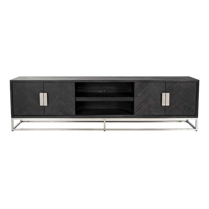 TV-dressoir Blackbone silver 4-deuren 220 (Black rustic)