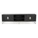 TV-dressoir Blackbone silver 4-deuren 220 (Black rustic)