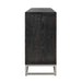 Dressoir Blackbone silver 4-deuren + open vak (Black rustic)