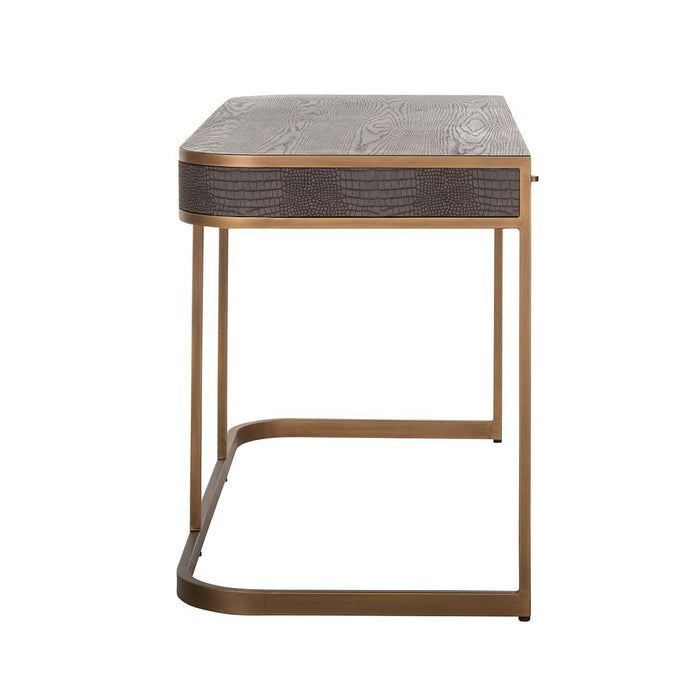 Bureau Classio 2-laden  (Brushed Gold)