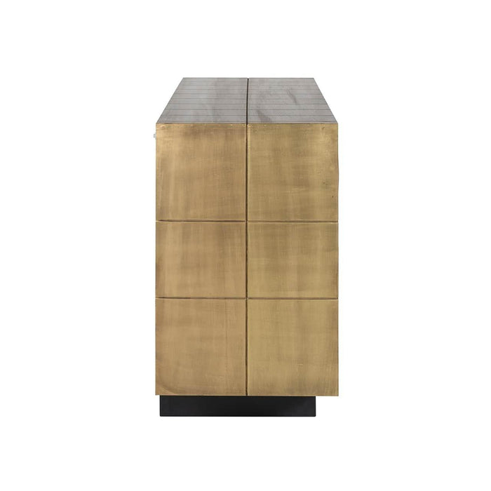 Dressoir Collada 3-deuren Brushed Goud