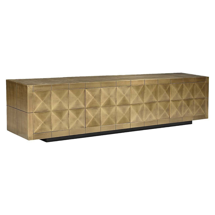 TV dressoir Collada 4-doors (Brushed Gold)