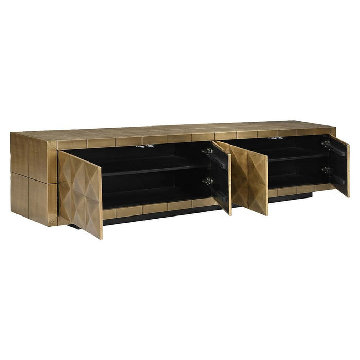 TV dressoir Collada 4-doors (Brushed Gold)