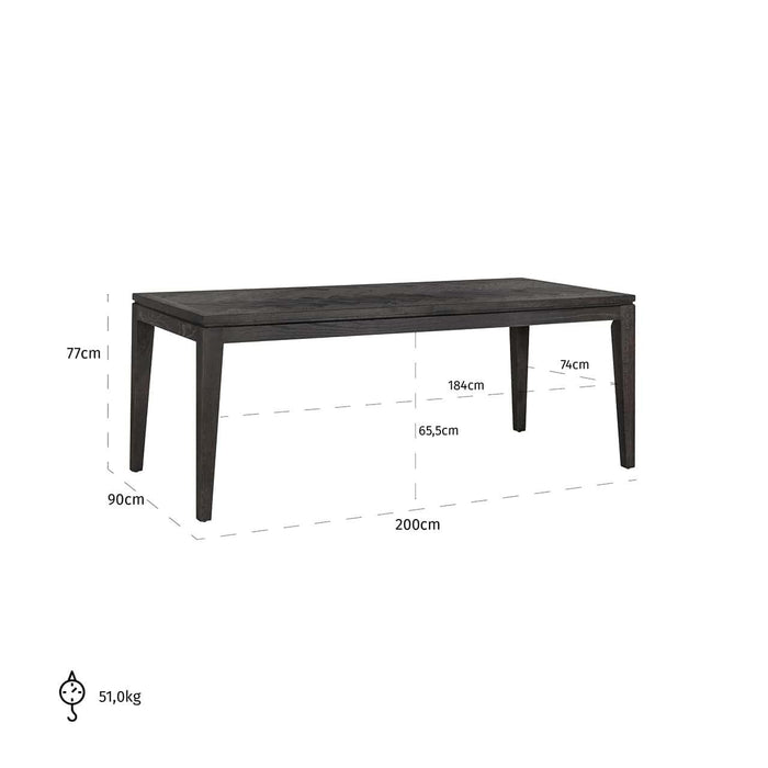 Eettafel Blackbone 200