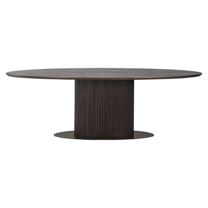 Eettafel Luxor ovaal 235cm Bruin