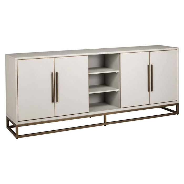 Dressoir Whitebone brass 4-deuren (Verona Grey)