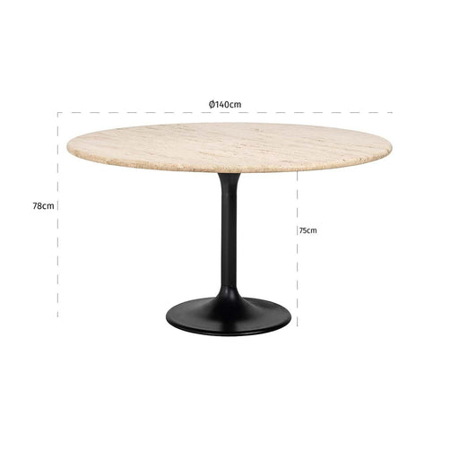 Eettafel Hampton 140Ø