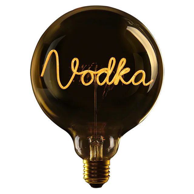 Dekorative Lampe „Wodka“ – verkabelt