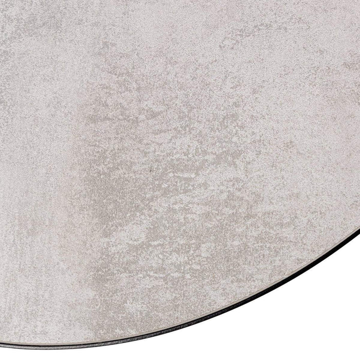 Stalux Ovale eettafel 'Mees' 240 x 110cm, kleur zwart / beton