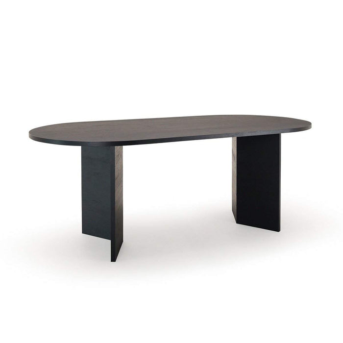 Eettafel Nina 200 x 90cm, kleur zwart eiken