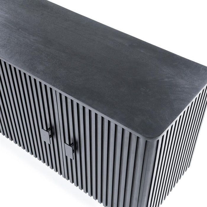 Remi 4-türiges Sideboard. - Schwarz