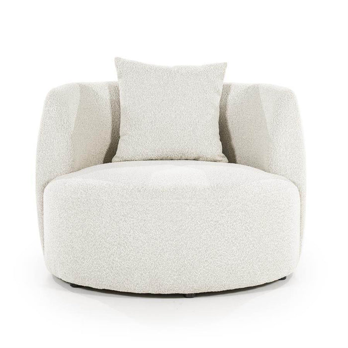 Fauteuil Louis met kussen - beige Spark