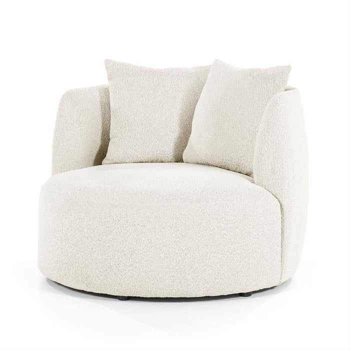 Louis Sessel mit Kissen - beige Spark