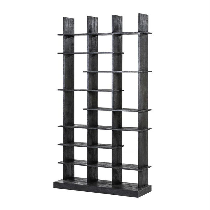 Bücherregal Oliver 120x40x220 - schwarz